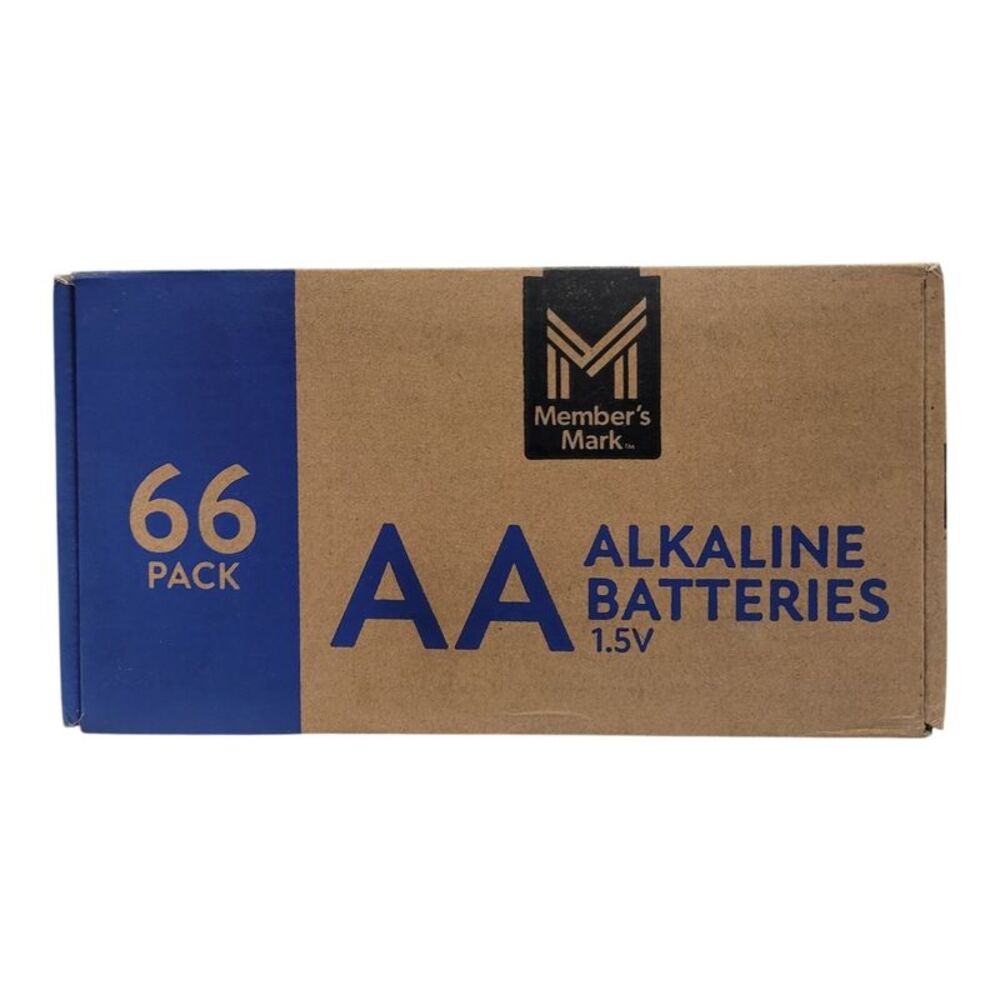 Member's Mark AA Alkaline Batteries, 66-Pack